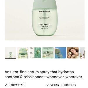 Sincerely Yours Hit Refresh Mist | | Brand New